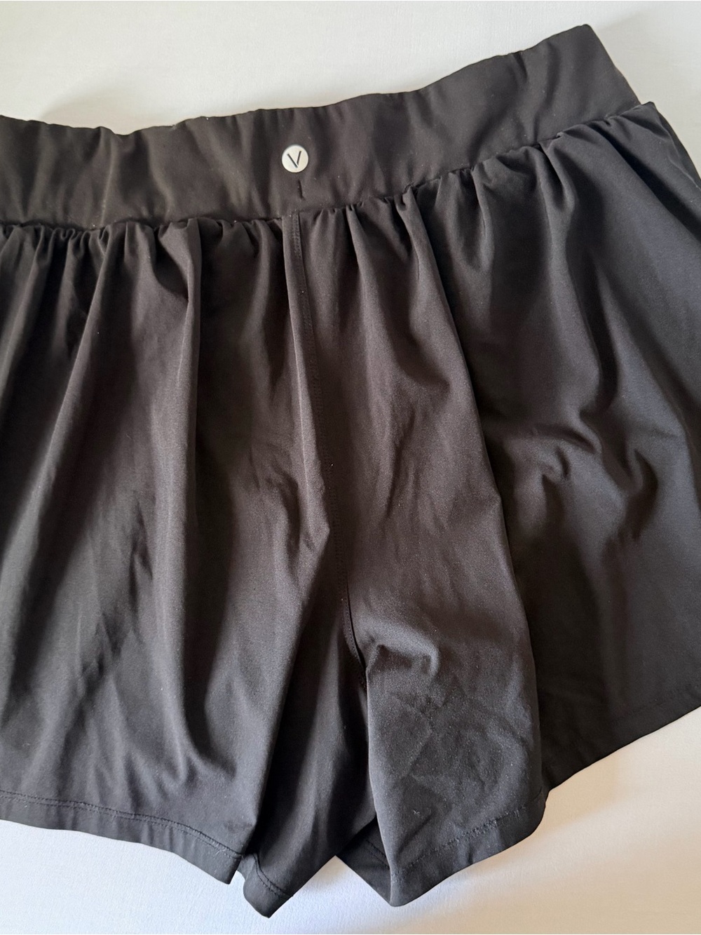 Lane Bryant Black Athletic Drawstring Shorts lined - Picture 4 of 7